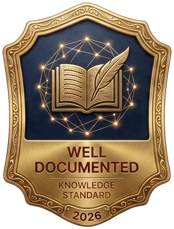 Well Documented — Knowledge Standard 2026